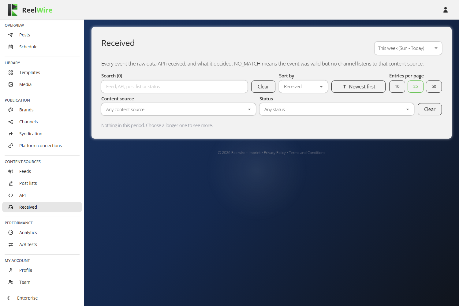 The Received log
